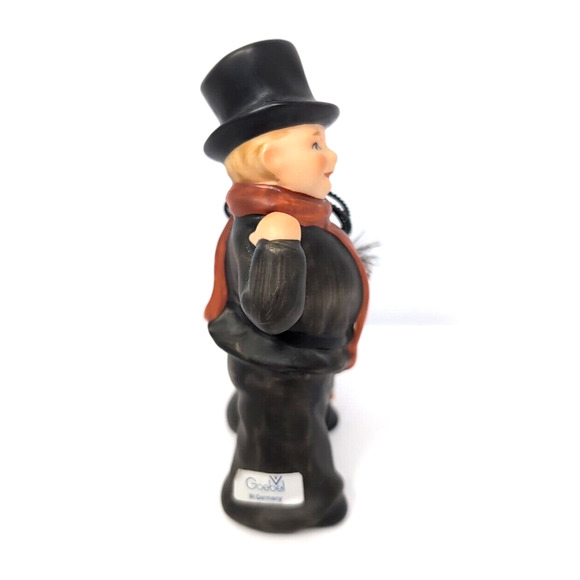 VTG Goebel Chimney Sweep Figurine 3.5 inch TMK-5 Red Ladder Brush Top Hat Boy - Picture 3 of 9
